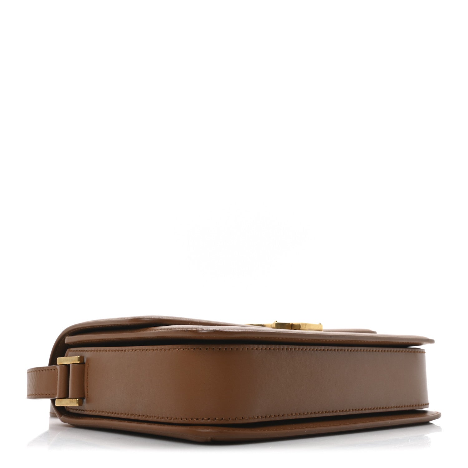Canvas Calfskin Medium Solferino Satchel Beige Brick