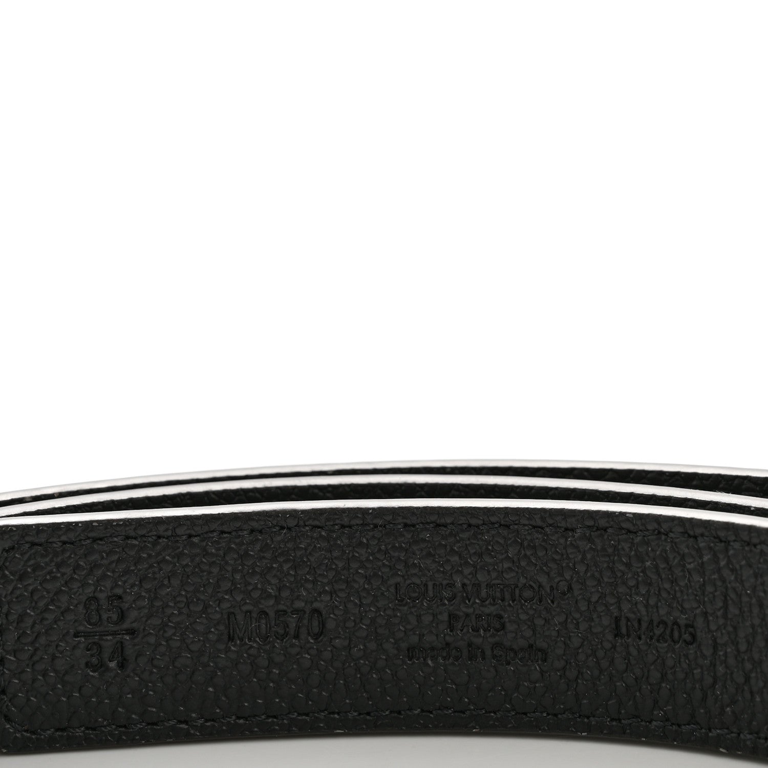 Calfskin Monogram 25mm LV Iconic Reversible Belt 85 34 Black