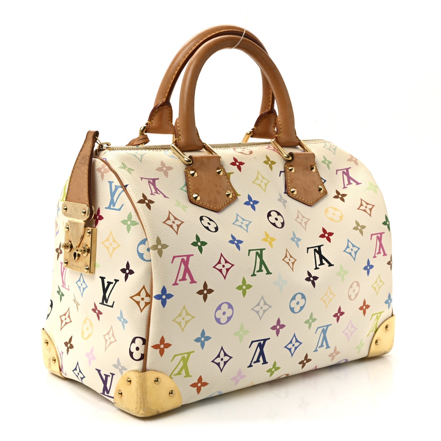 Monogram Multicolor Speedy 30 White