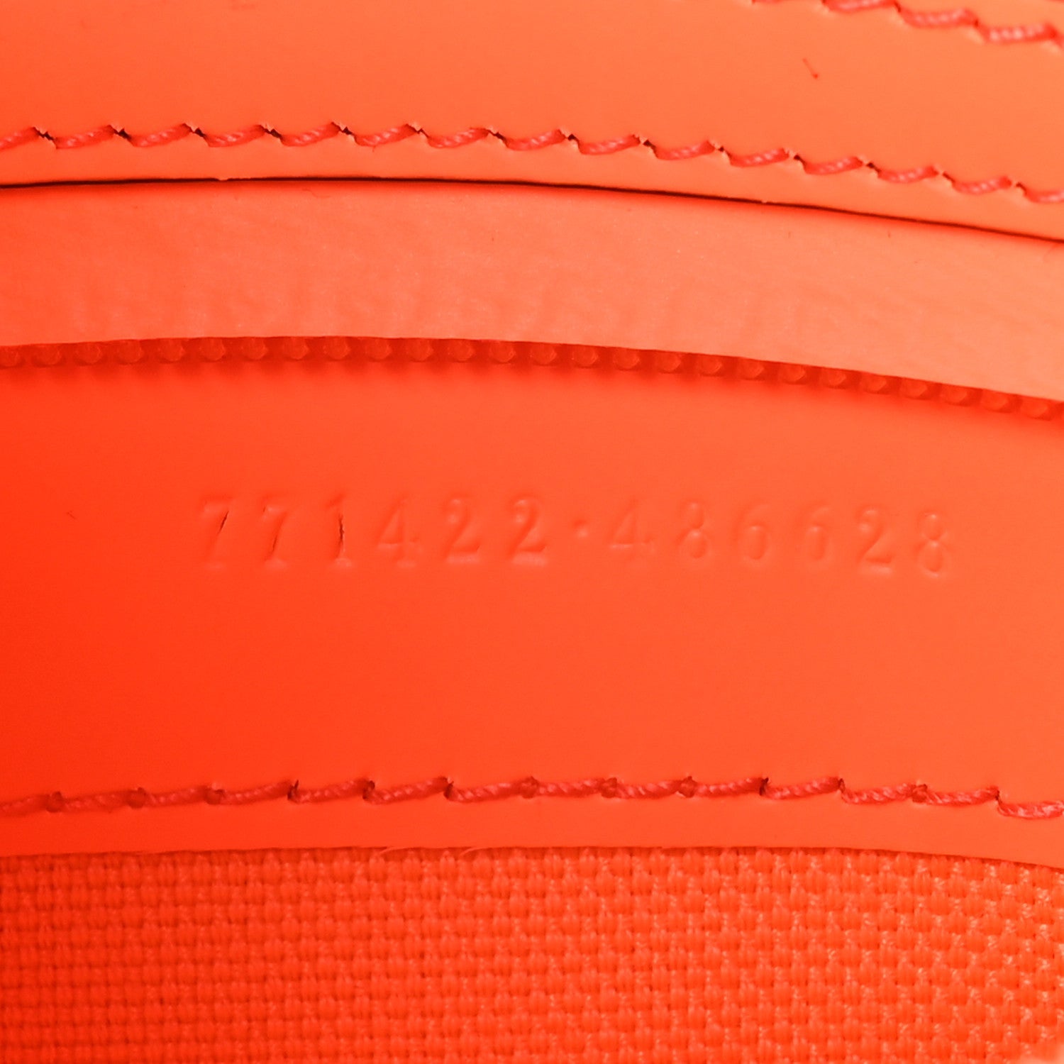 Rubber Effect Monogram GG Belt Bag New Orange Fluo