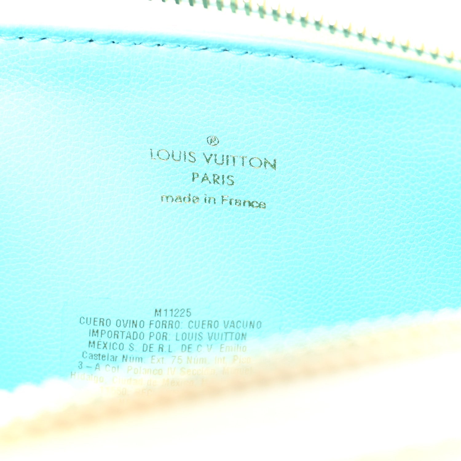 Lambskin Embossed Monogram Tricolor By The Pool Coussin PM White Blue