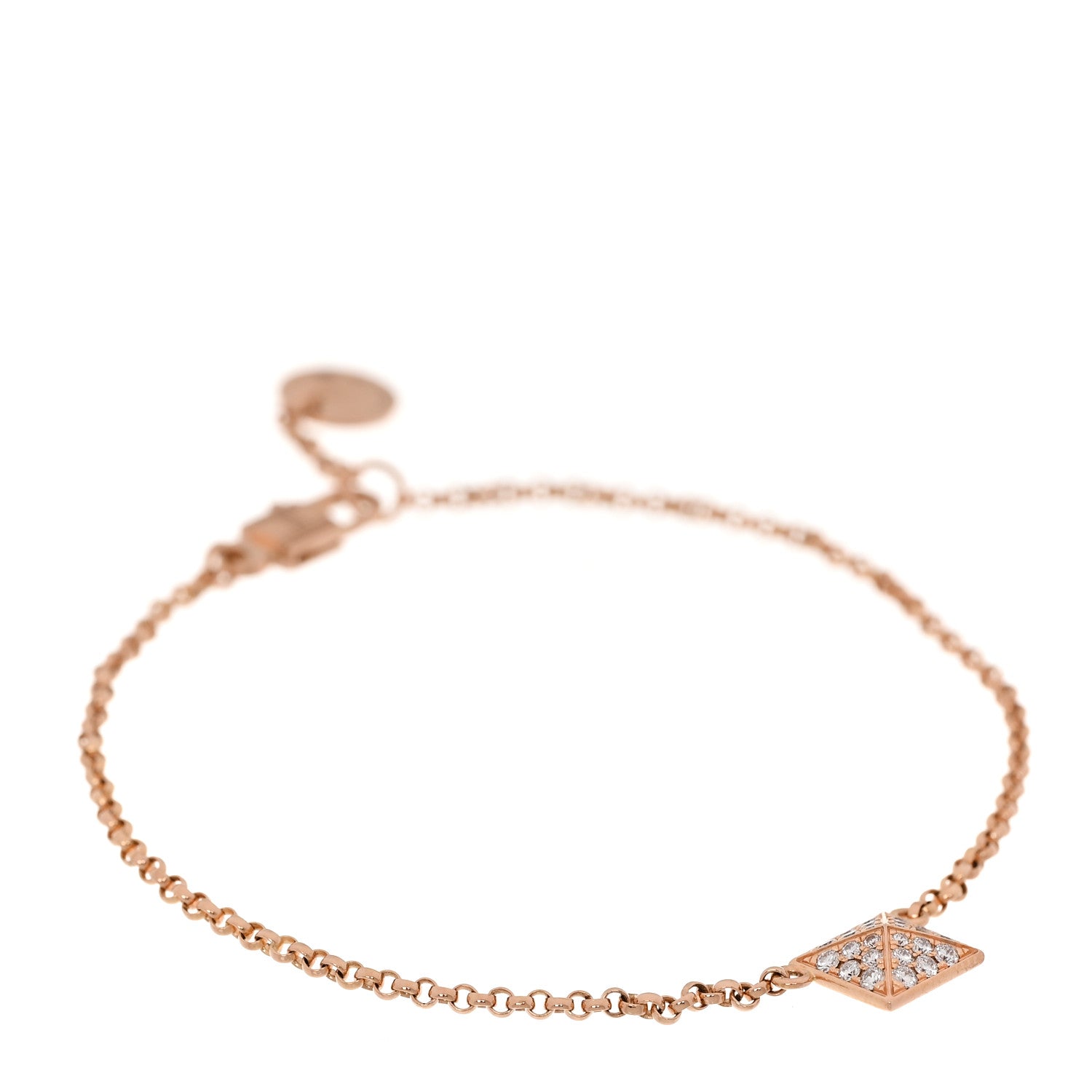 18K Rose Gold Diamond Clou d'H Bracelet