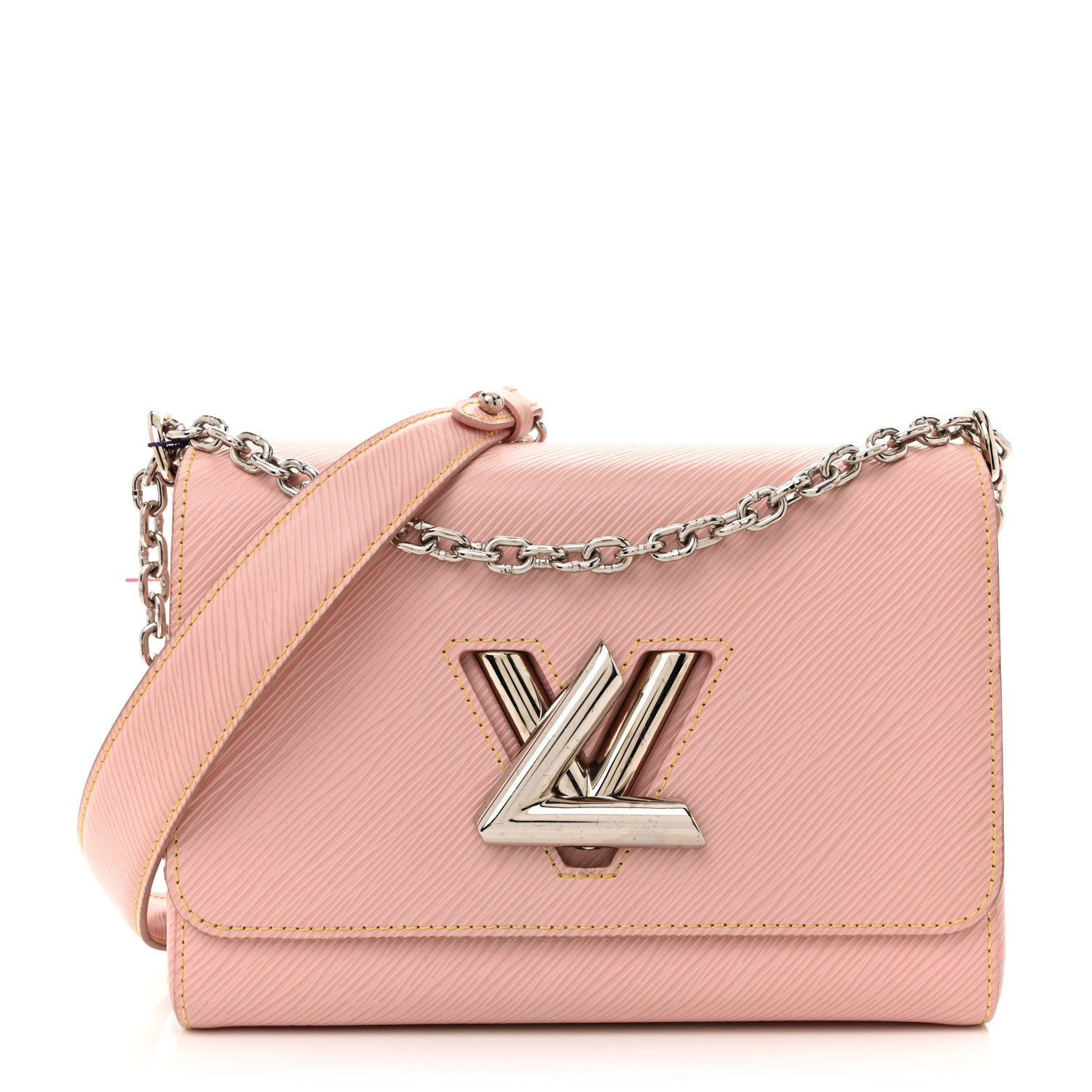 Epi Twist Shoulder Bag MM Rose Ballerine