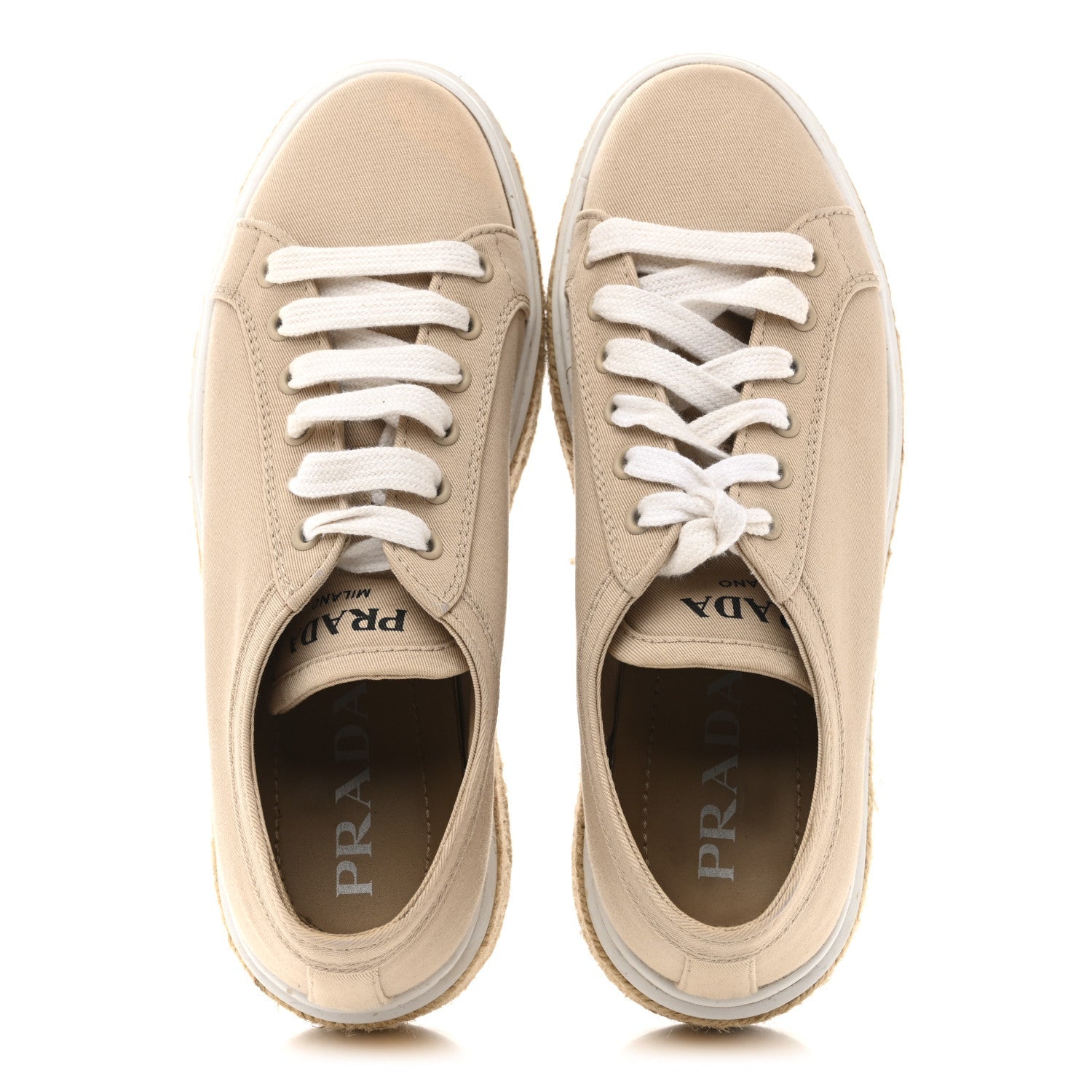 Canvas Gabardine Espadrille 45mm Platform Sneakers 37.5 Corda