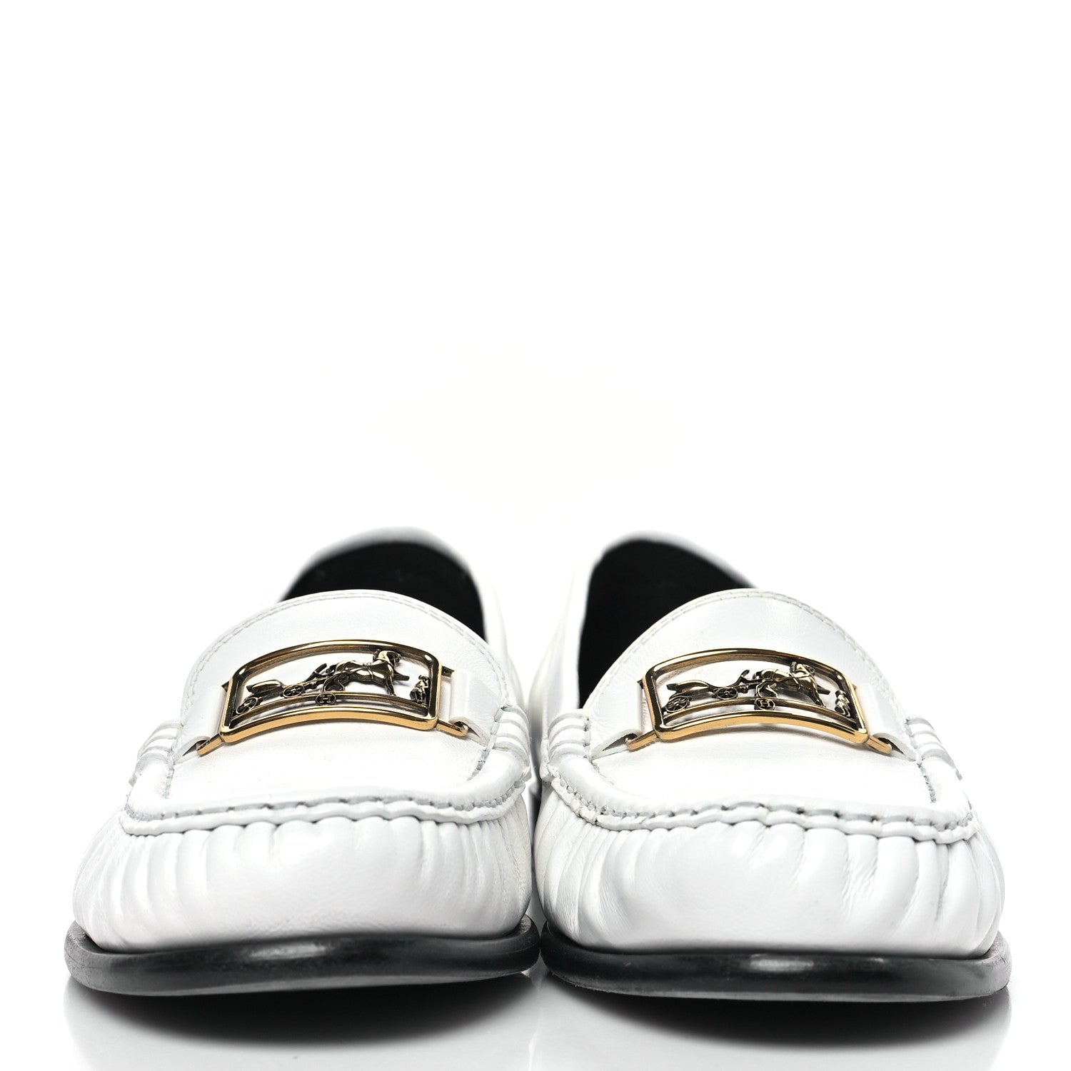 Glazed Nappa Womens Kessy Loafer 39 White
