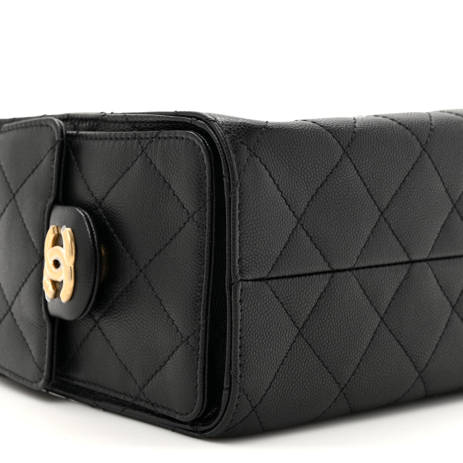 Caviar Quilted Mini Chanel 25 Handbag Black