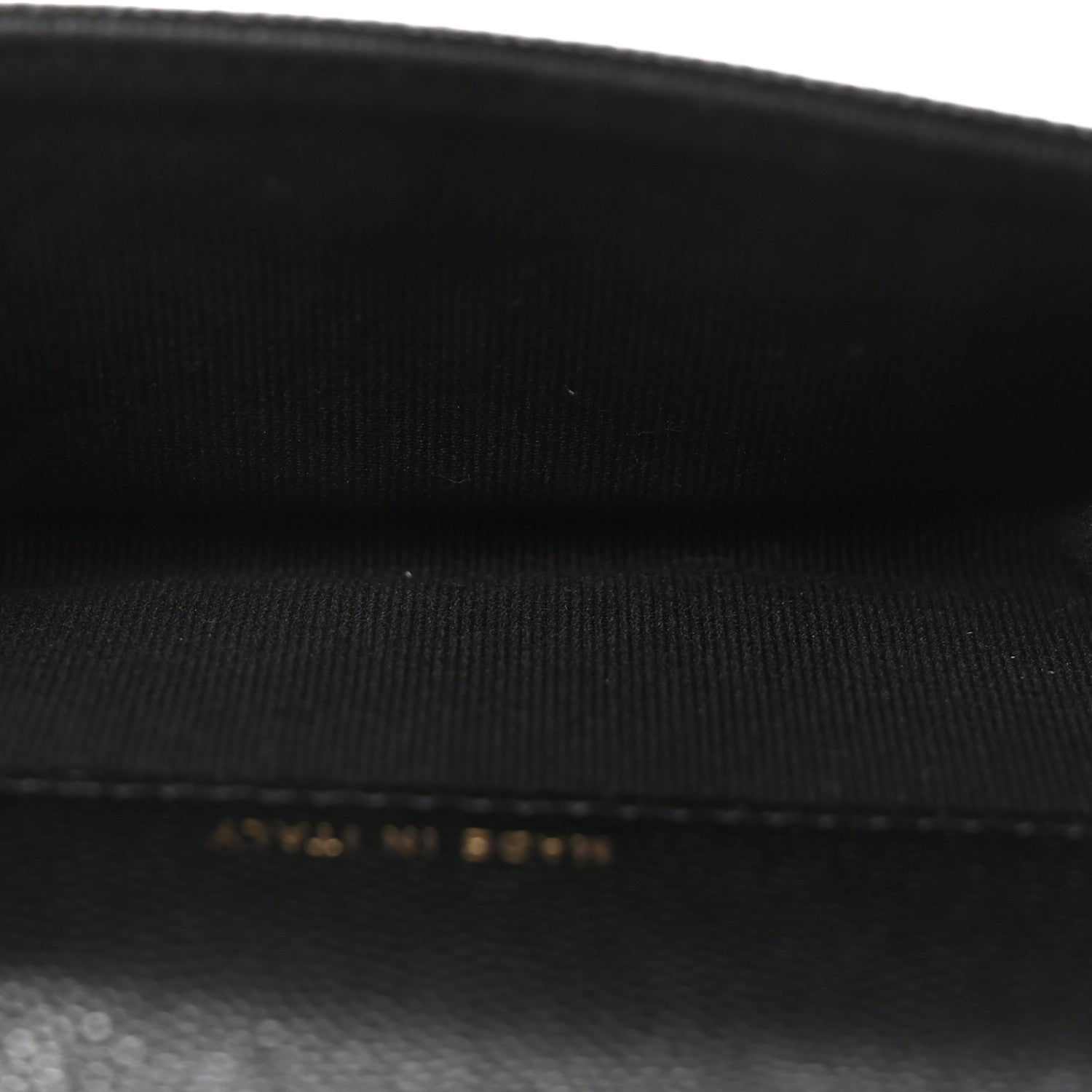 Caviar Quilted CC Flap Card Holder Black