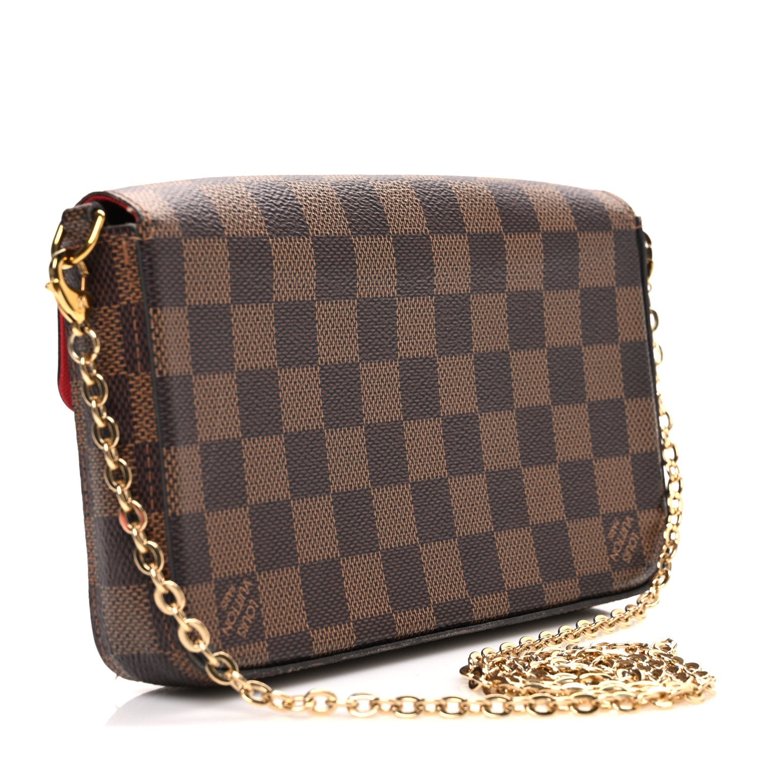 Damier Ebene Pochette Felicie Chain Wallet