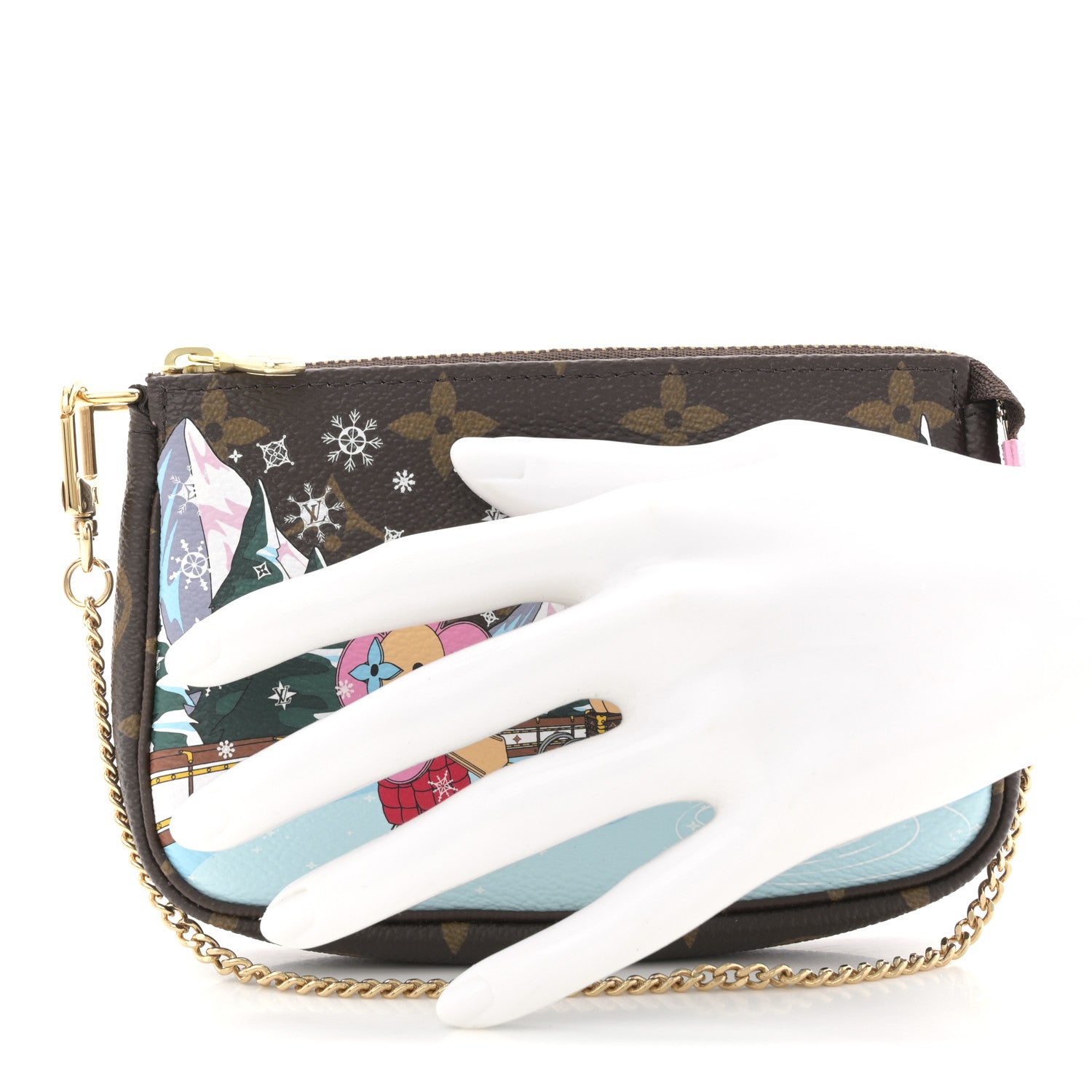 Monogram 2023 Christmas Animation Alpine Pochette Accessories Pink