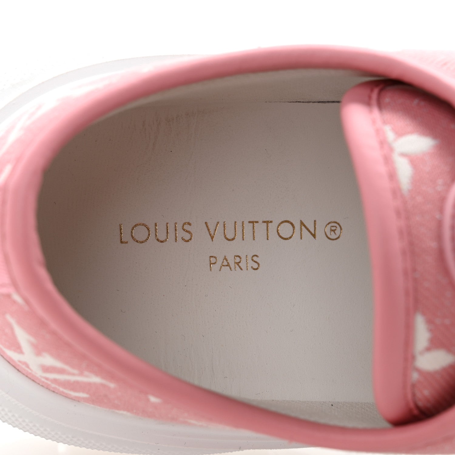 Denim Monogram Squad Sneakers 38.5 Pink