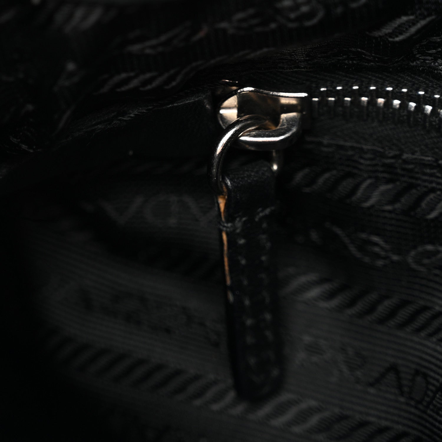 Tessuto Nylon Moon Shoulder Bag Black