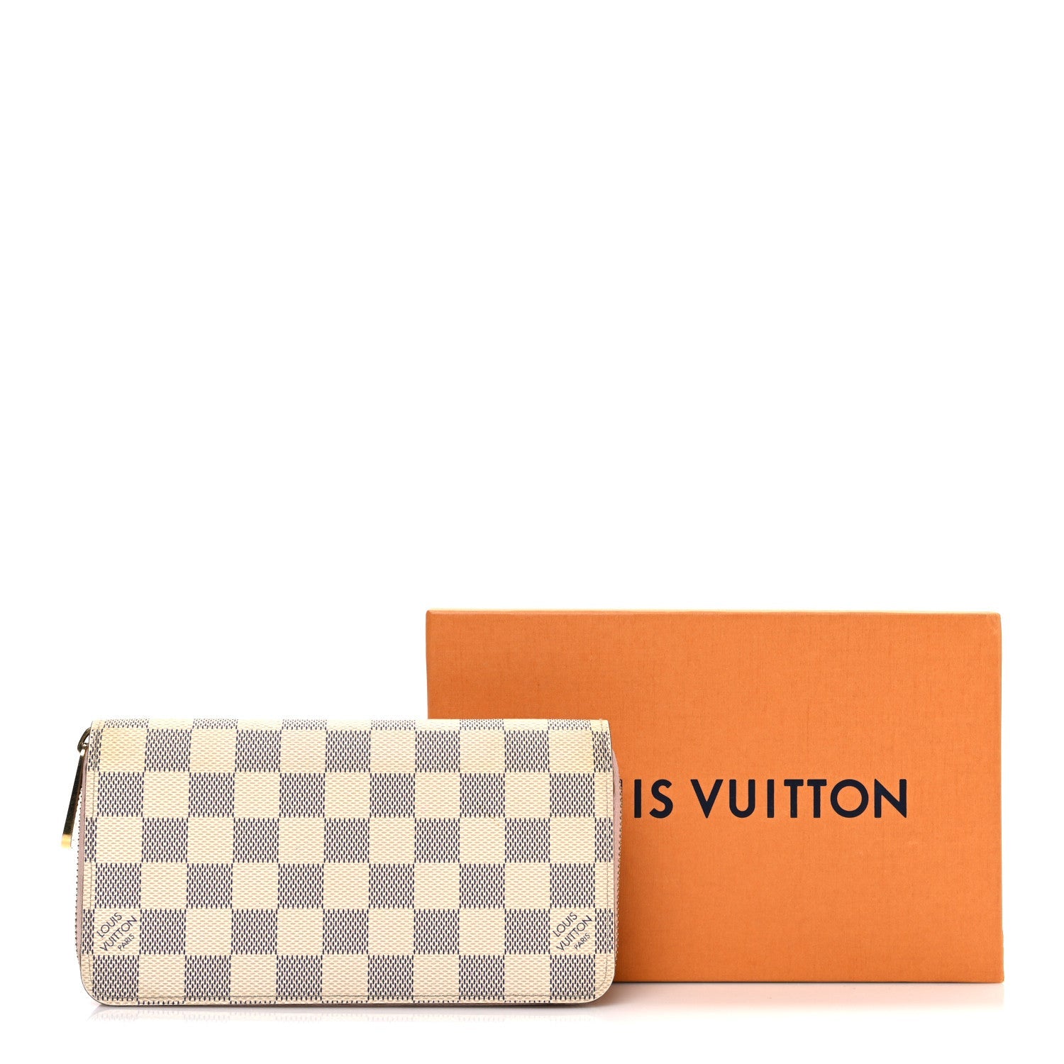 Damier Azur Zippy Wallet Rose Ballerine
