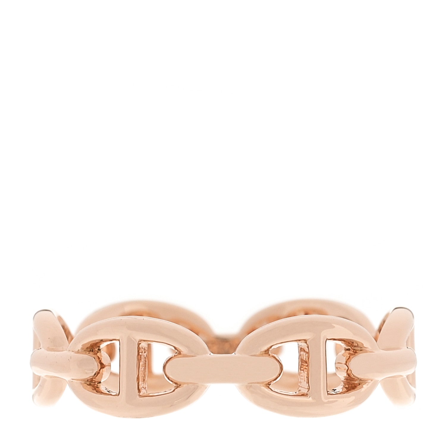 18K Rose Gold PM Chaine d'Ancre Enchainee Ring 58 8.5
