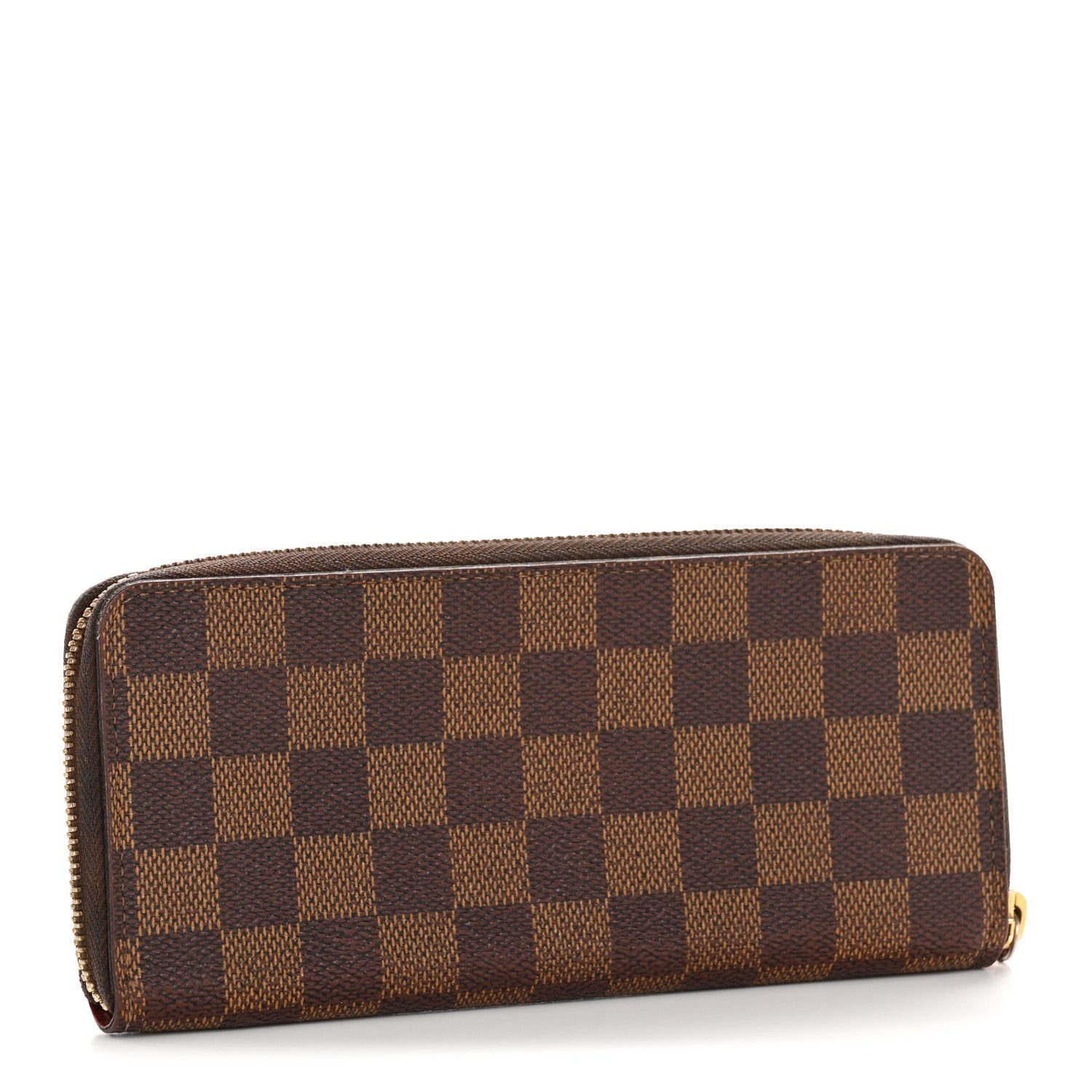 Damier Ebene Clemence Wallet Cherry