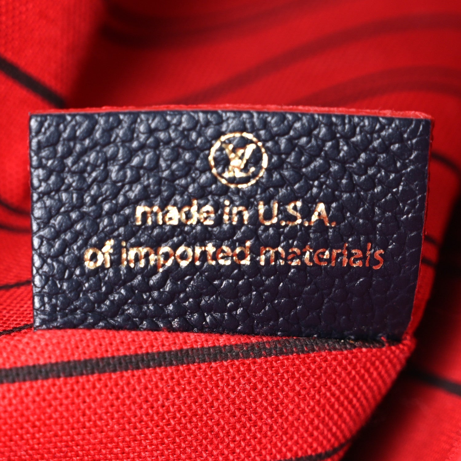 Empreinte Pochette Metis Marine Rouge