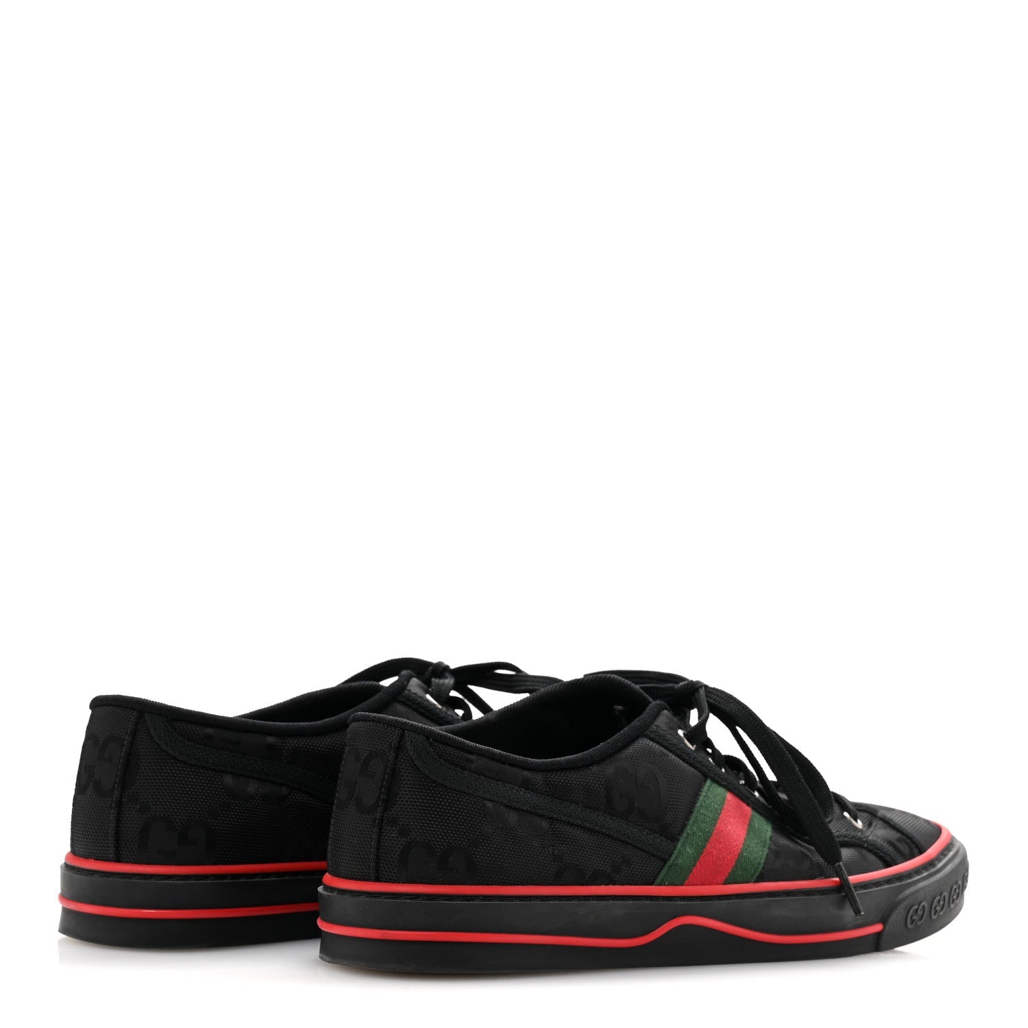 Econyl Nylon Web Monogram Off The Grid Mens 1977 Tennis Sneakers 8.5 Black
