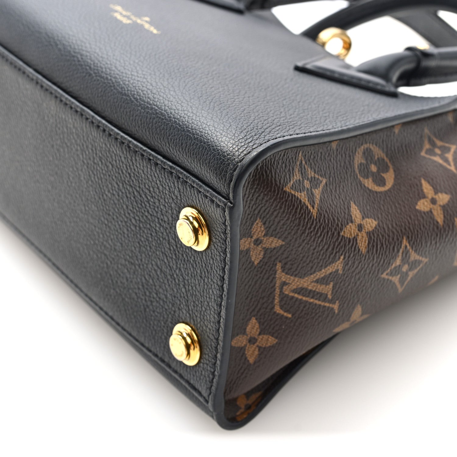 Calfskin Monogram On My Side PM Black