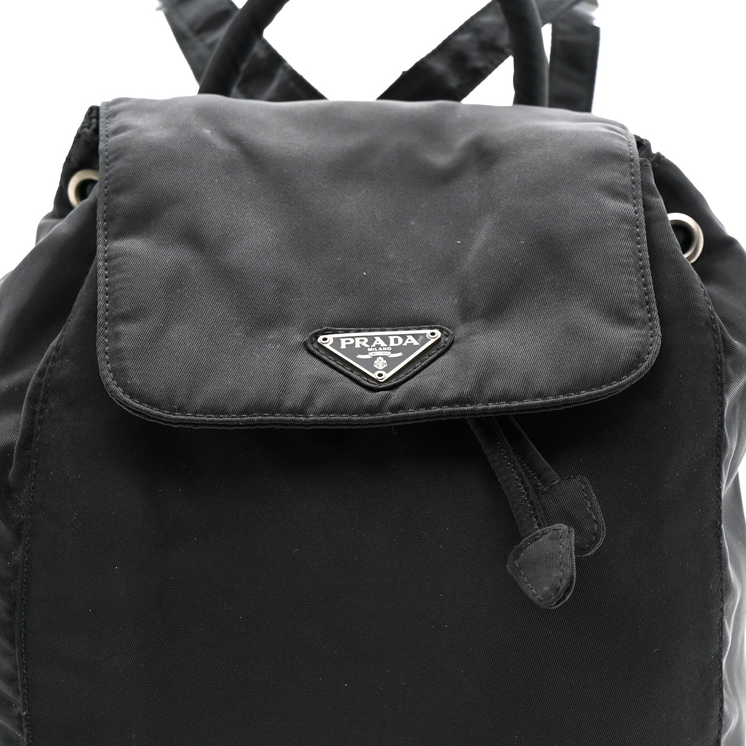 Nylon Vela Mini Cinch Backpack Black