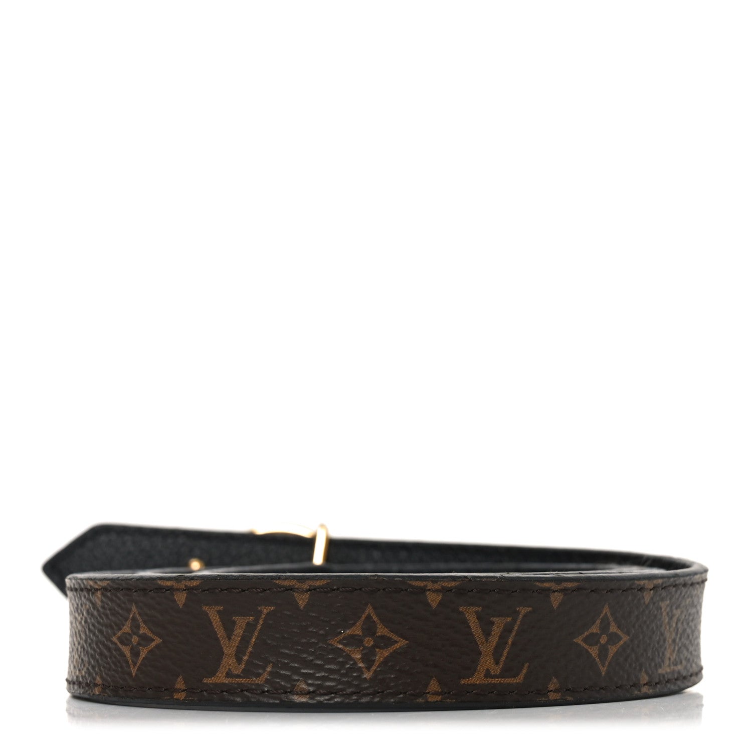 Calfskin Monogram 25mm LV Circle Reversible 80 32 Belt Black
