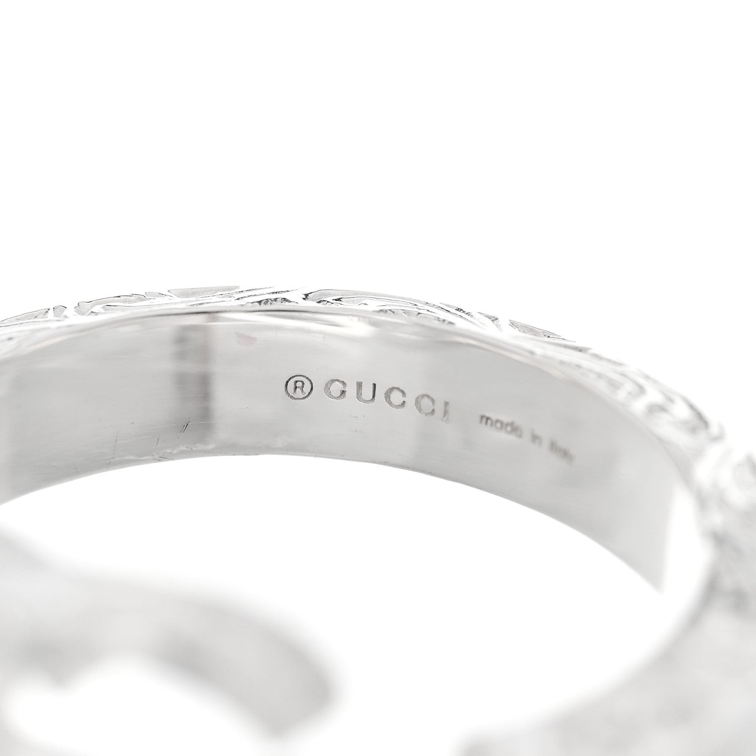 Sterling Silver GG Marmont Key Motif Ring 53 6.5