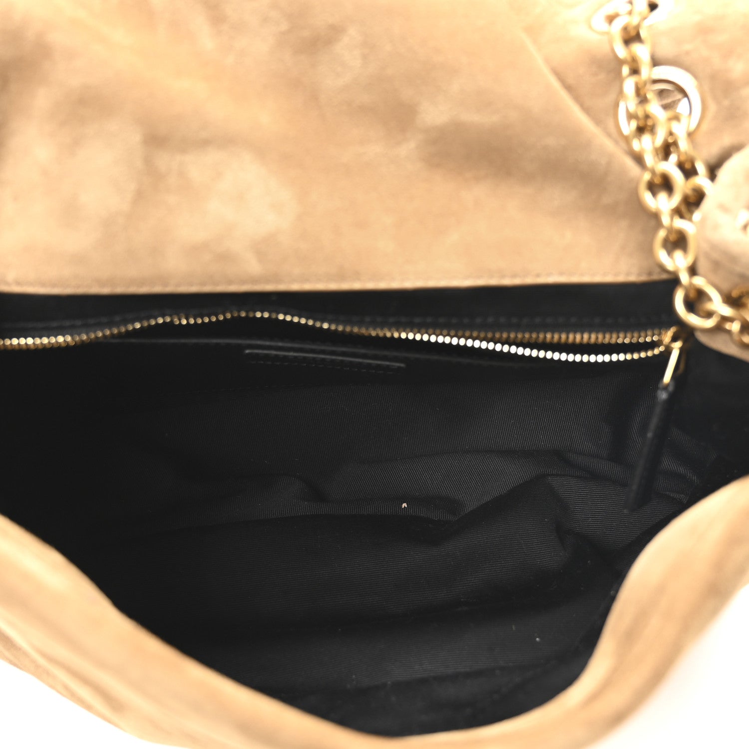 Suede Matelasse Monogram Medium Jamie 4.3 Golden Leaf