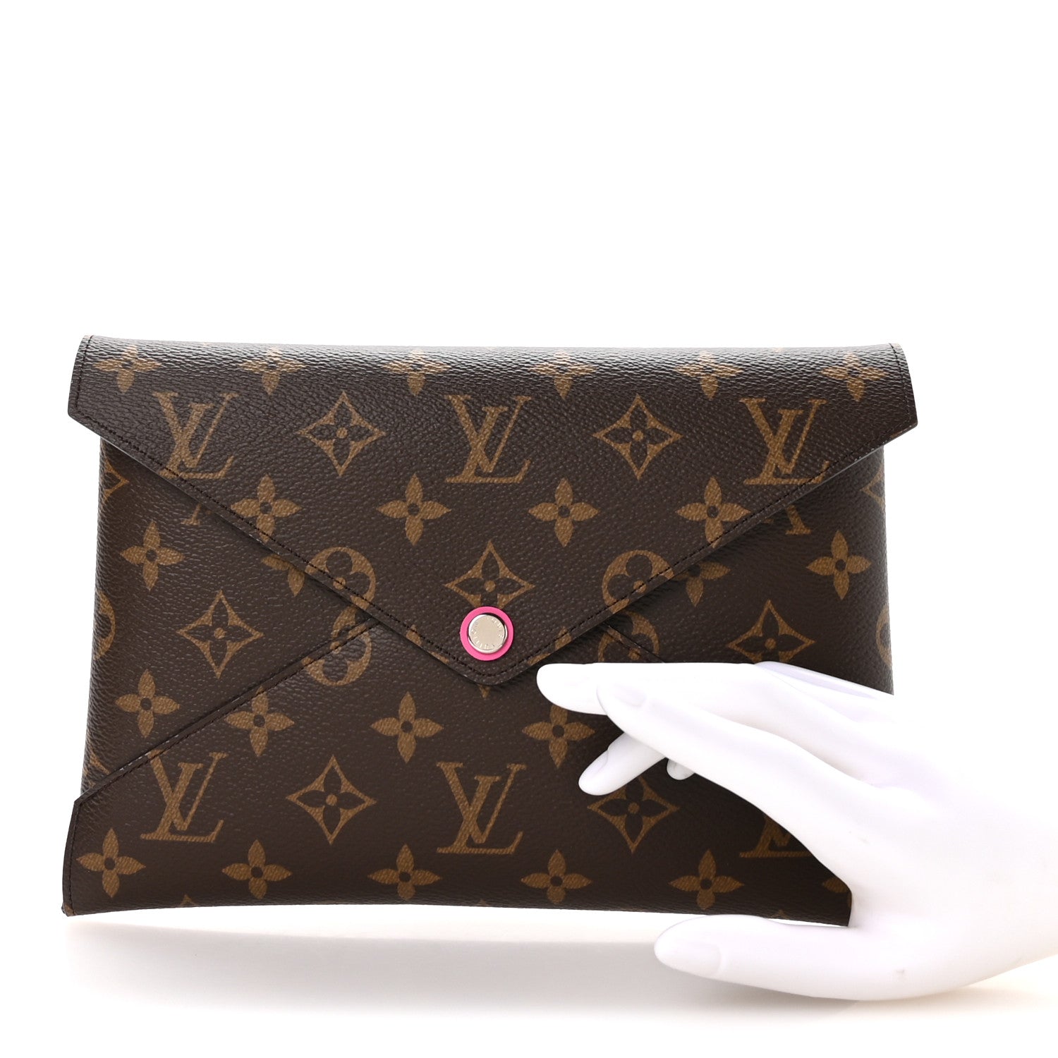 Monogram Large Kirigami Pochette Insert Fuchsia