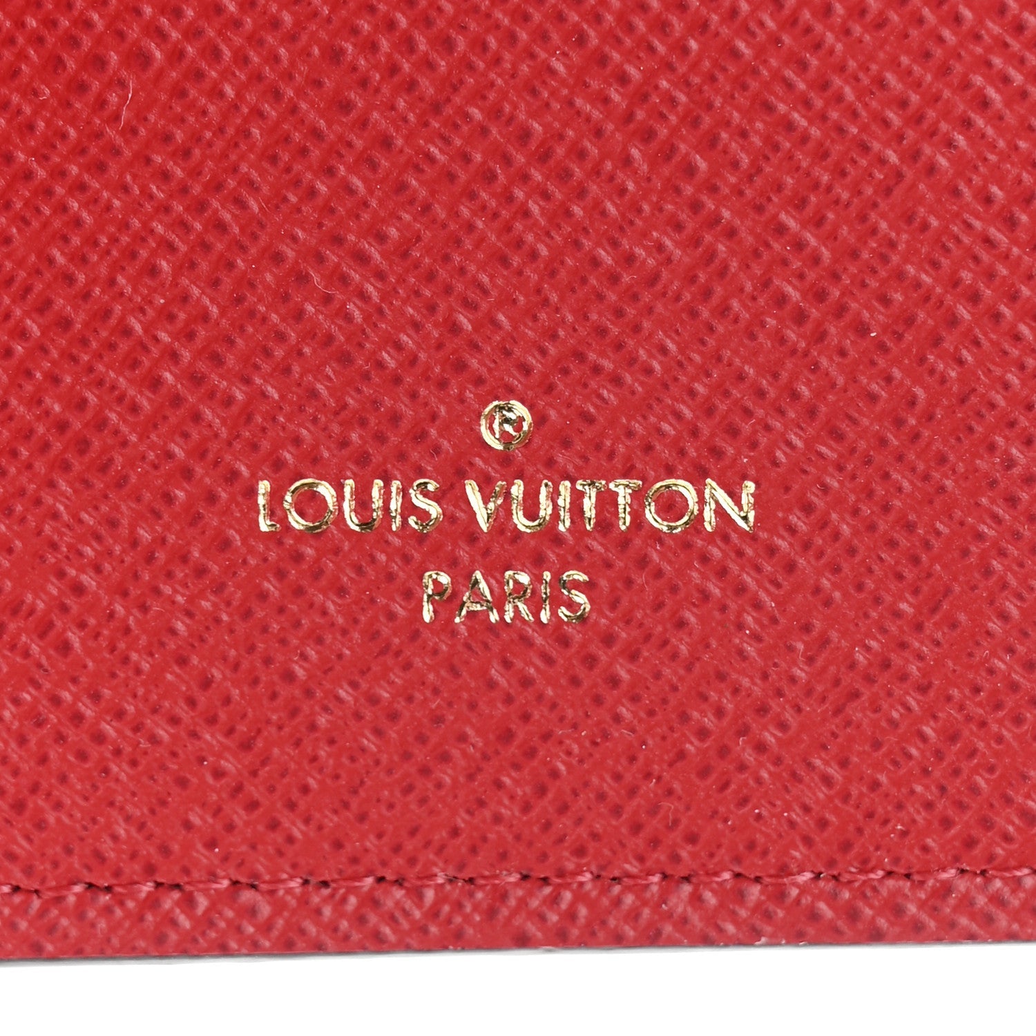 Damier Ebene Victorine Wallet Red