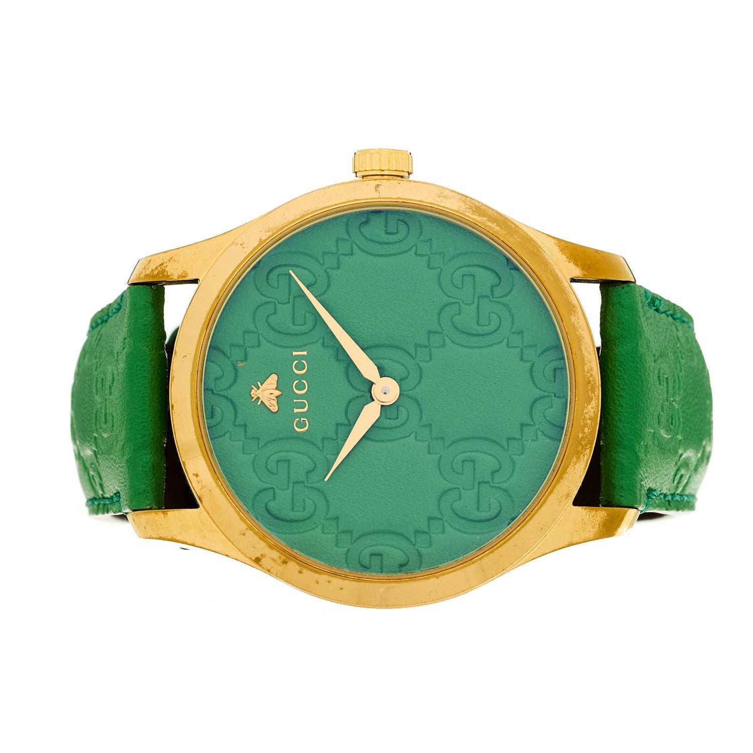 Stainless Steel Calfskin 38mm G-Timeless Quartz Watch Green