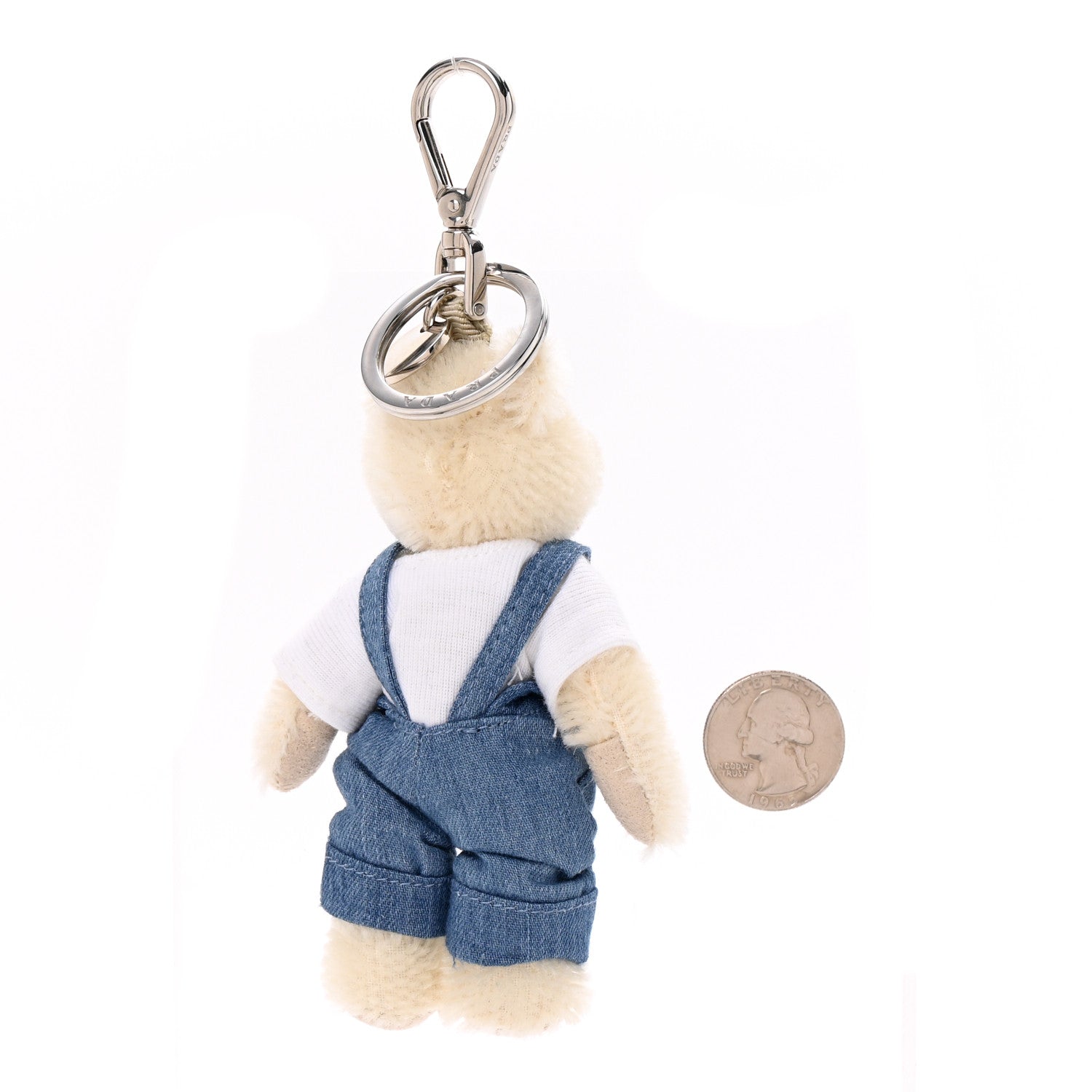 Trick Teddy Bear Keychain Charm