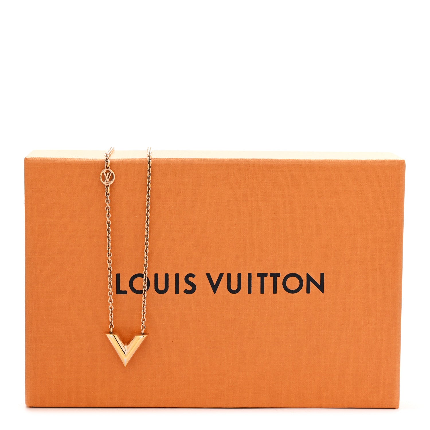 Essential V Necklace Rose Gold