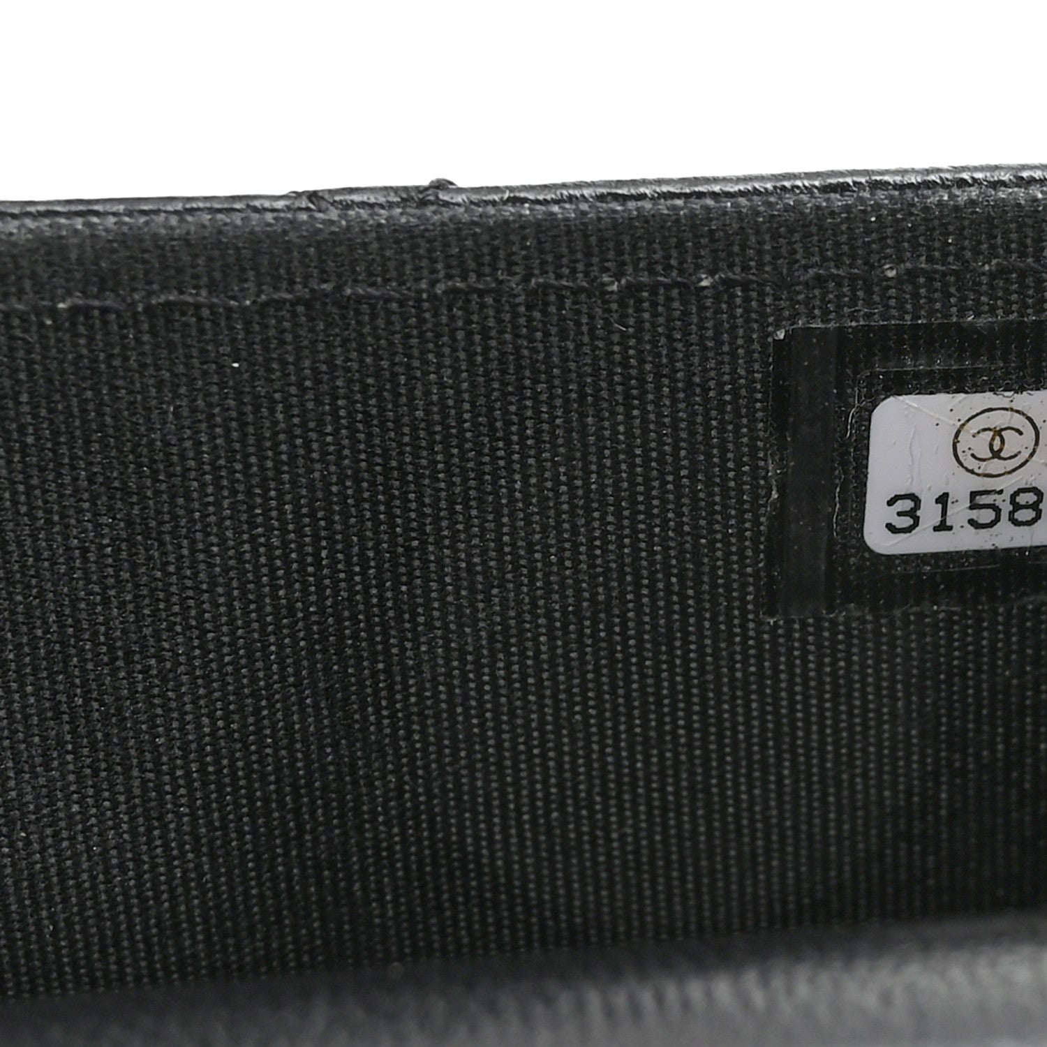 Lambskin Quilted Trendy CC Card Holder On Chain Black