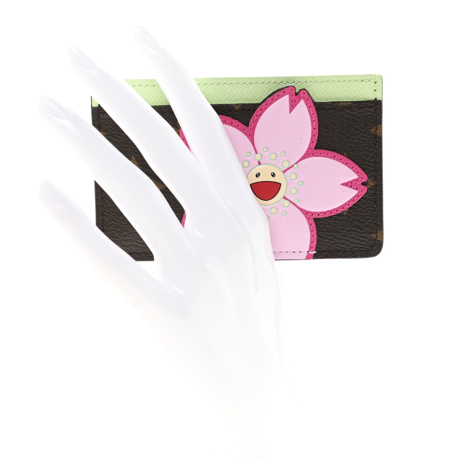 LV X TM Monogram Cherry Blossom Card Holder Sakura Brown