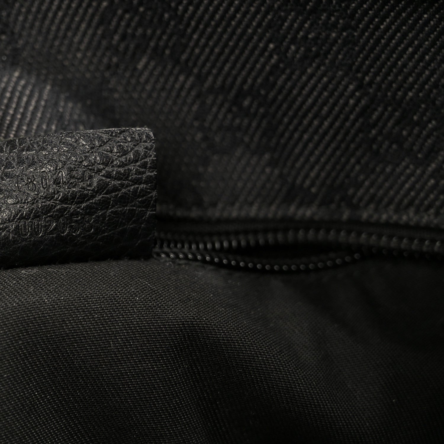 Denim Monogram Tote Bag Black