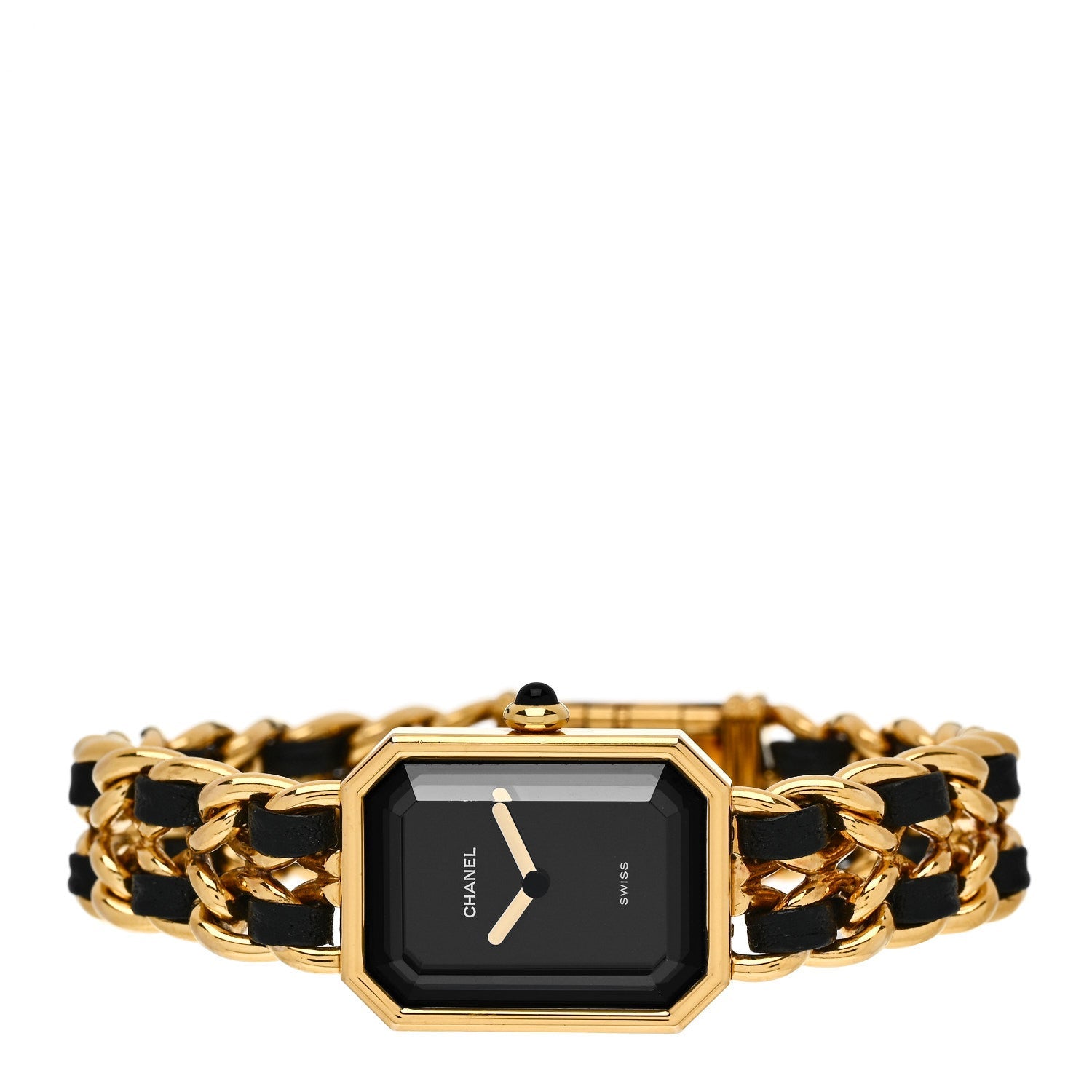 Stainless Steel Lambskin 20mm Chain Premiere Quartz Watch Gold L