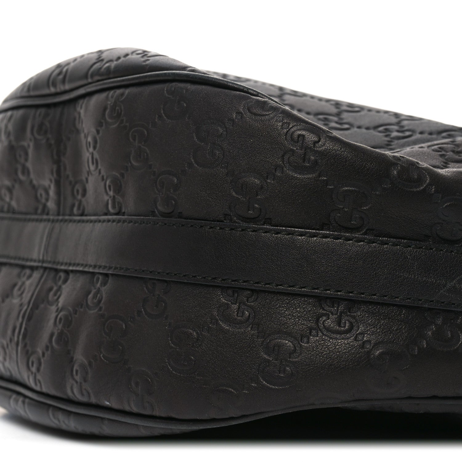 Guccissima Medium GG Twins Hobo Black