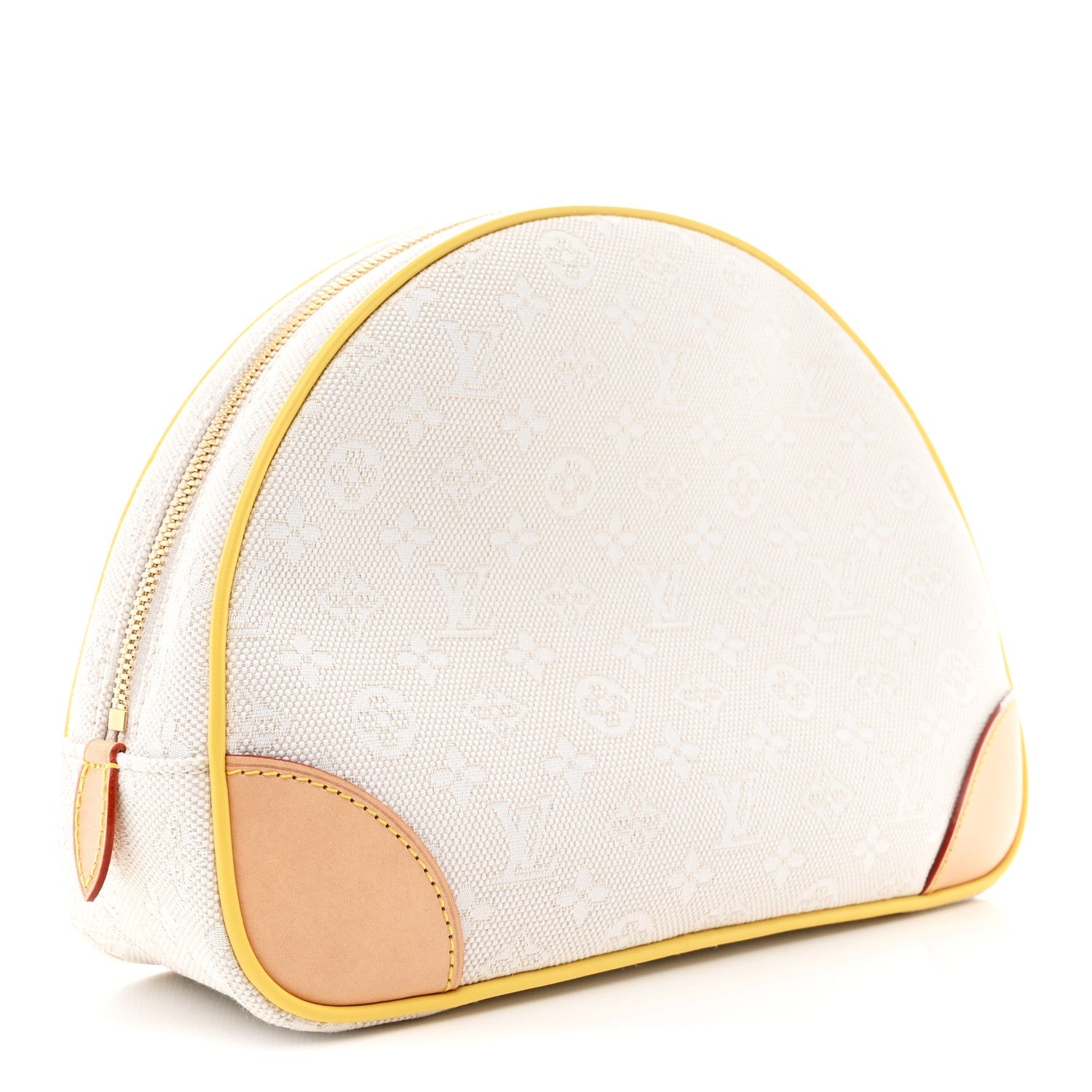 Cotton Monogram Jacquard Baby Pouch Beige