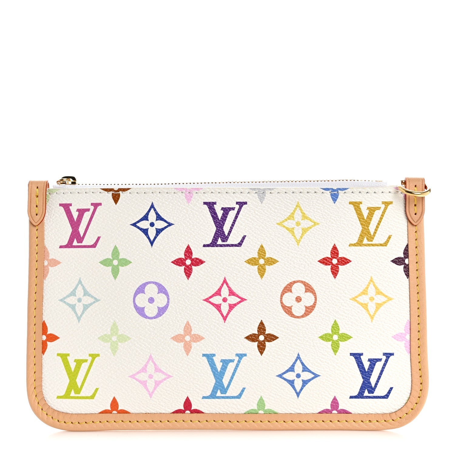 LV x TM Monogram Multicolor Carryall PM Pochette White