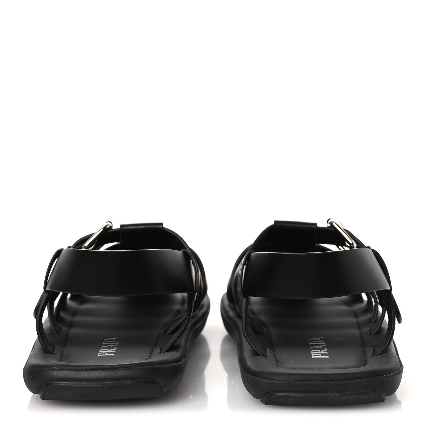 Spazzolato Rois Mens Fisherman Cage Sandals 9 Black