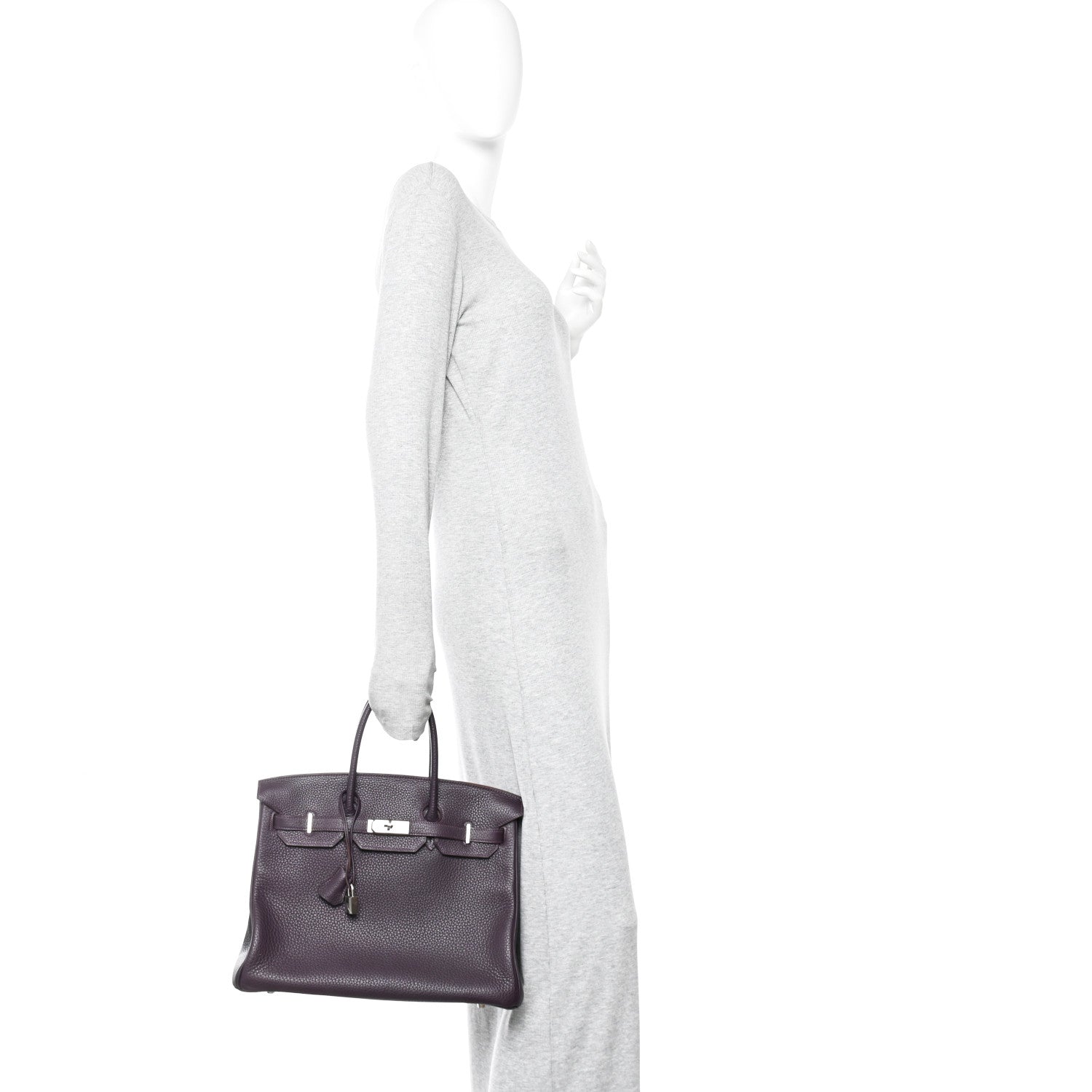 Taurillon Clemence Birkin 35 Raisin