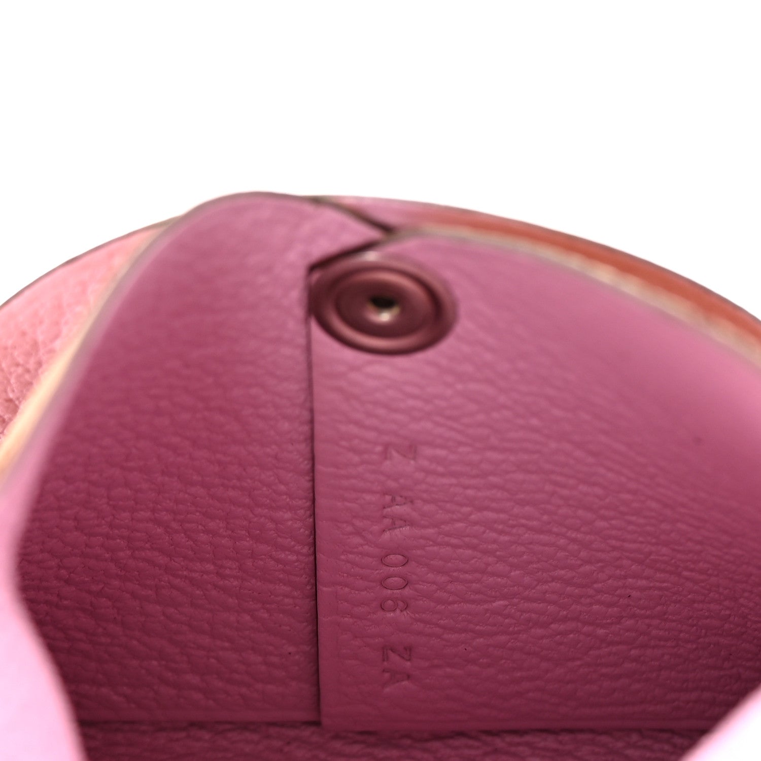 Chevre Mysore Bastia Verso Coin Purse Caramel Mauve Sylvestre