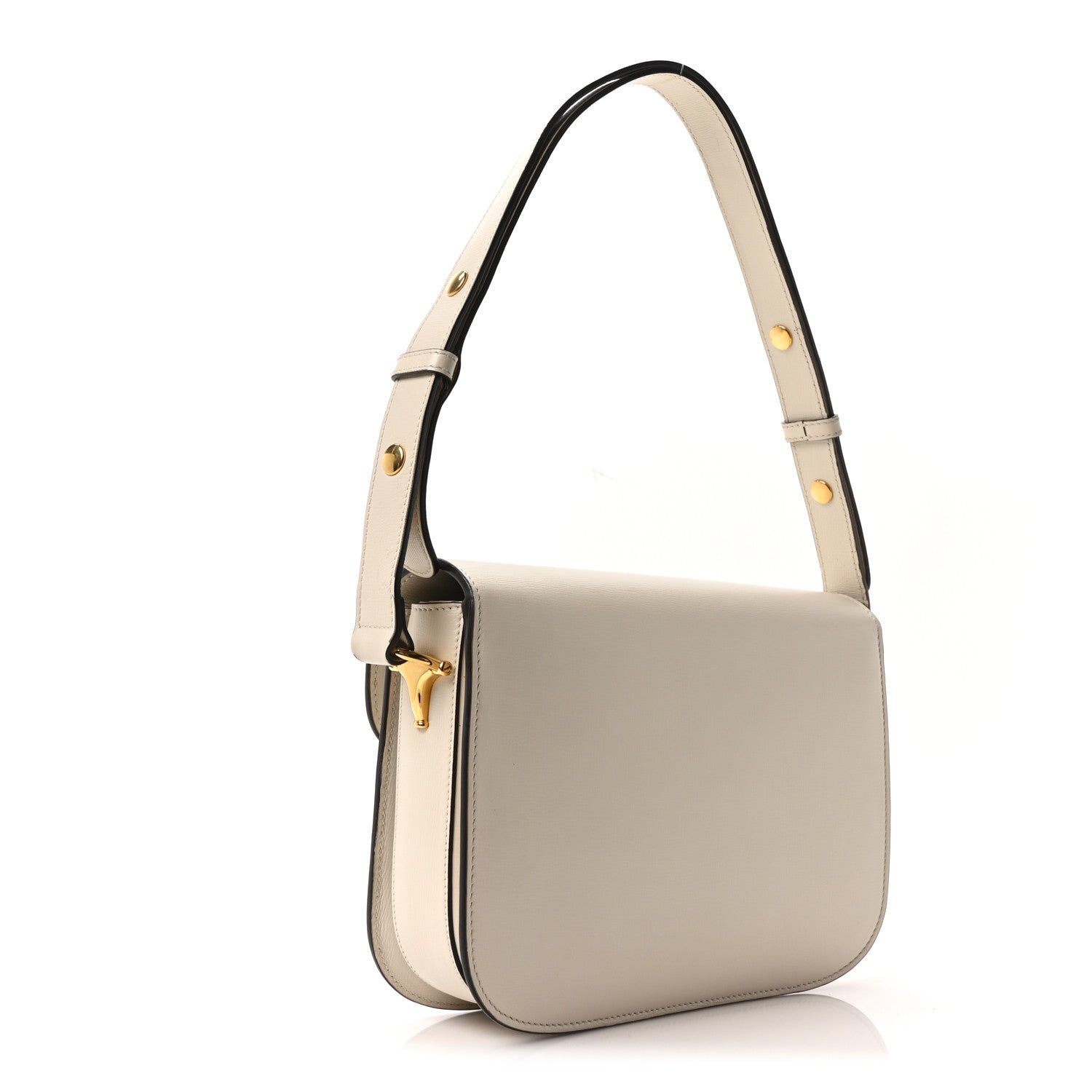 Azalea Calfskin Horsebit 1955 Shoulder Bag Mystic White