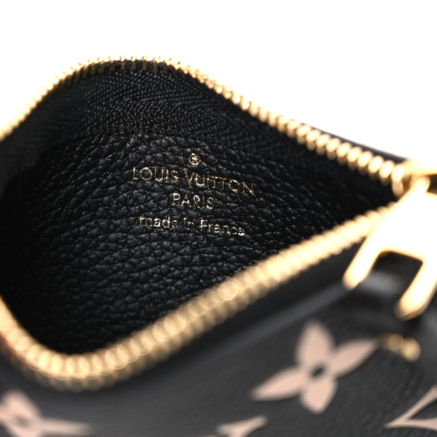 Empreinte Monogram Giant Key Pouch Black Beige