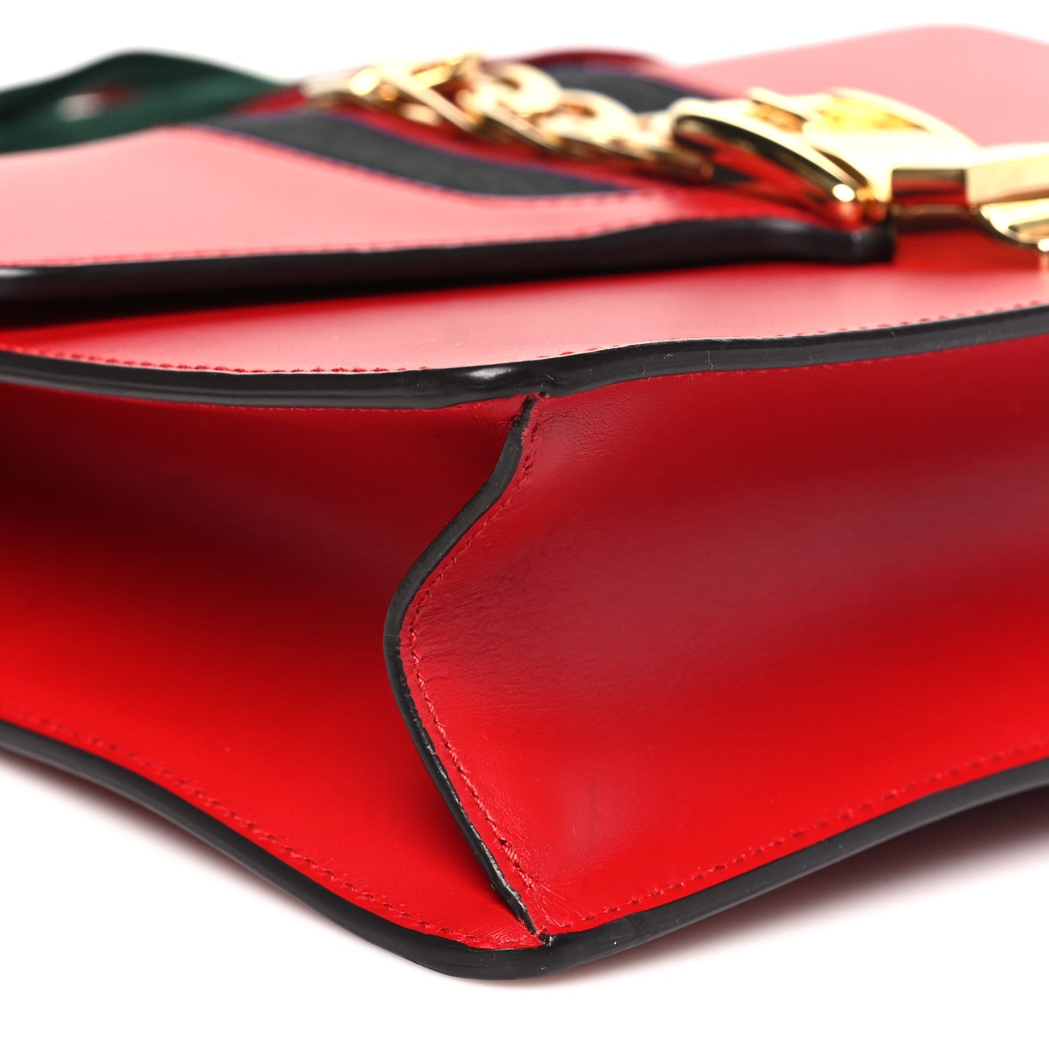 Calfskin Small Sylvie Shoulder Bag Hibiscus Red