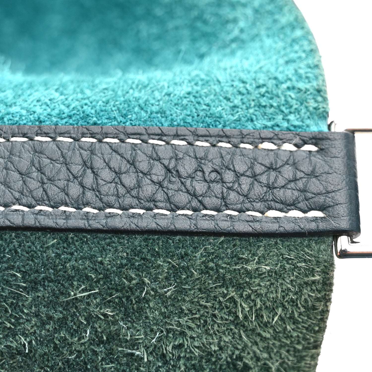 Taurillon Clemence Casaque Picotin Lock  18 MM Vert Bosphore Deep Bleu
