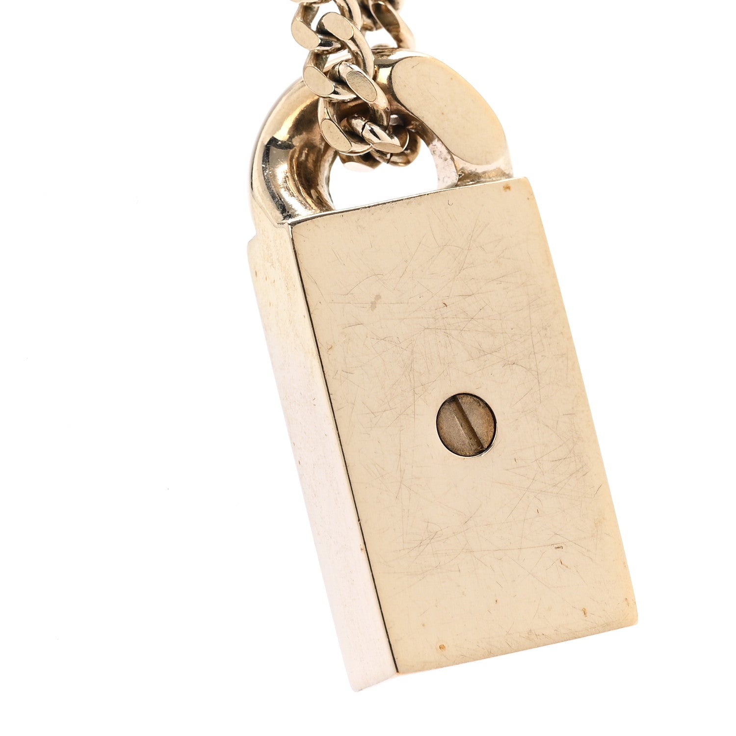 Crystal Dog Tag Charm Necklace Gold