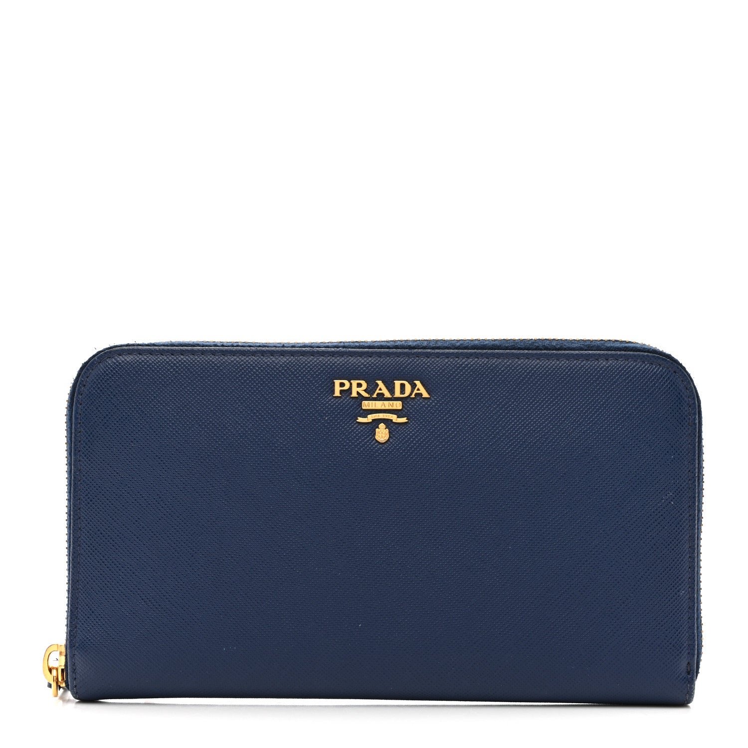 Saffiano Metal Zip Around Wallet Baltico