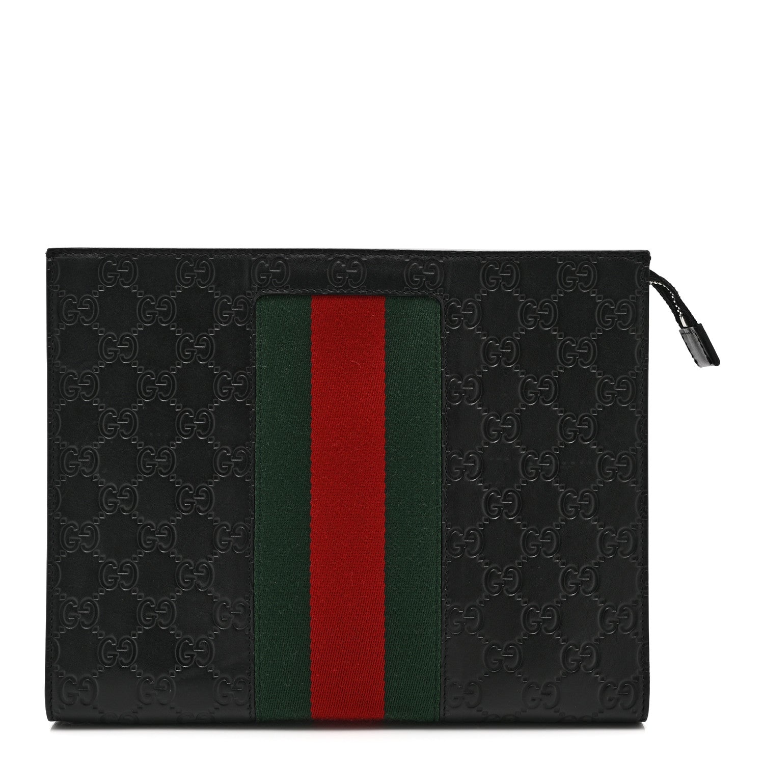Guccissima Signature Web New Web Cosmetic Case Black