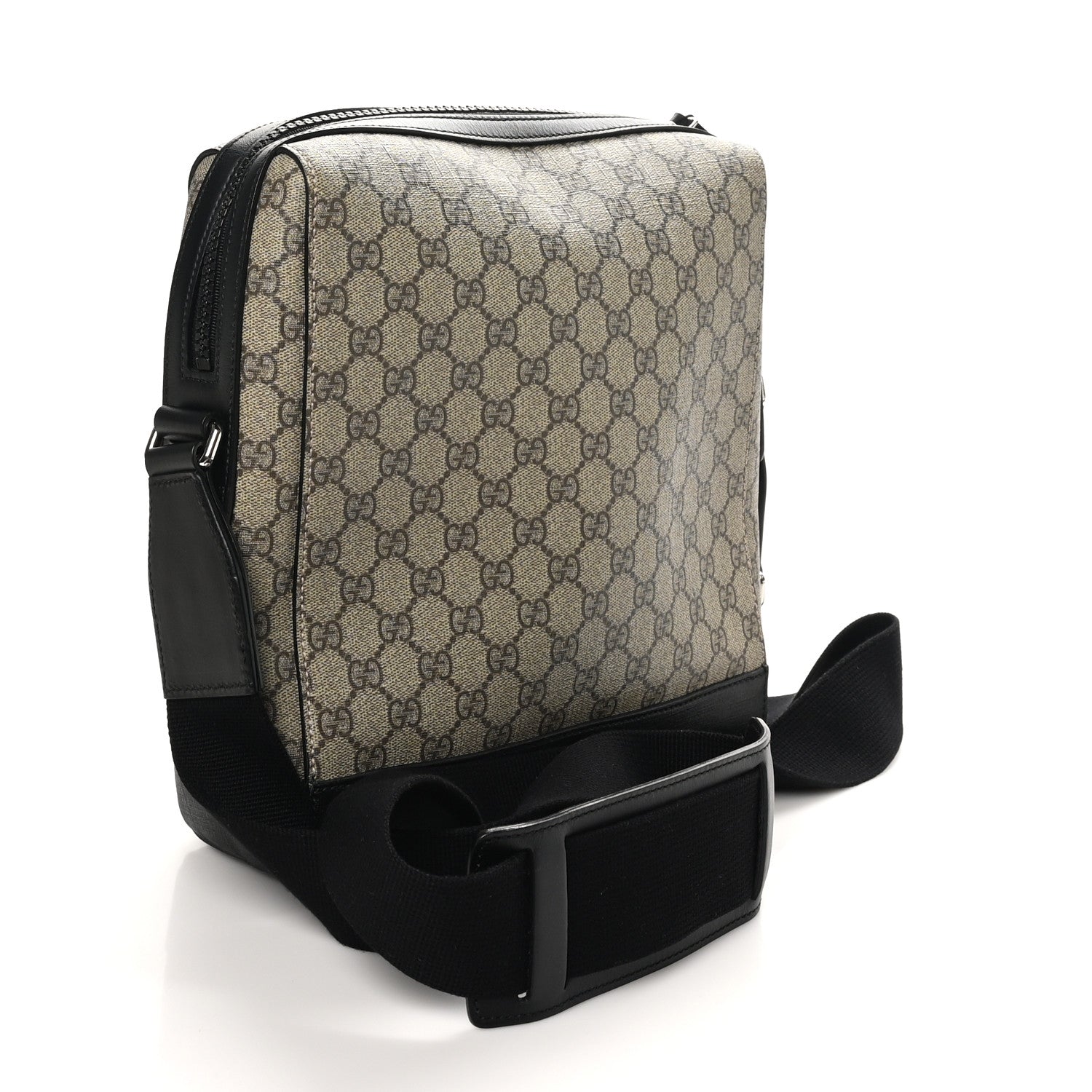 GG Plus Monogram Front Pocket Messenger Dark Brown