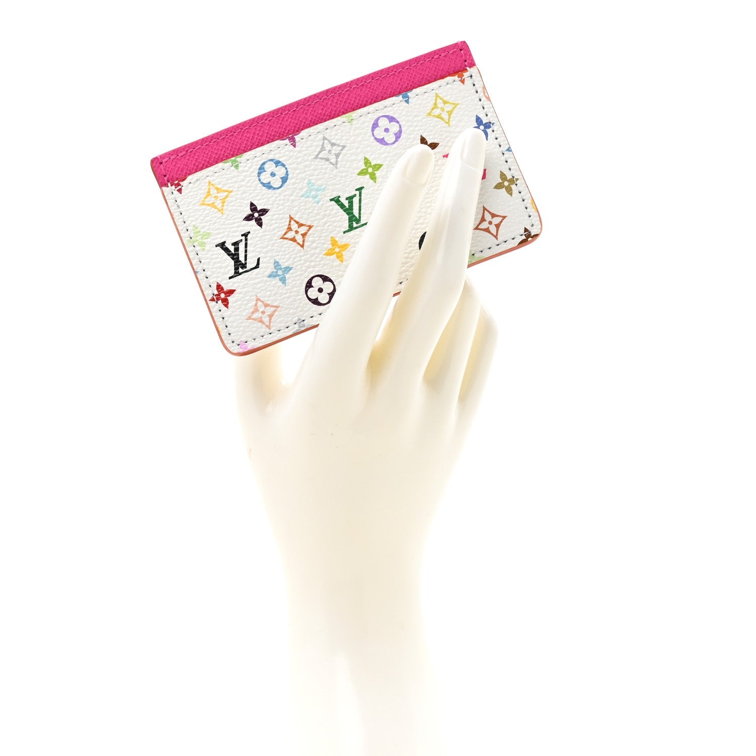 LV X TM Monogram Multicolor Card Holder Kawaii Pink