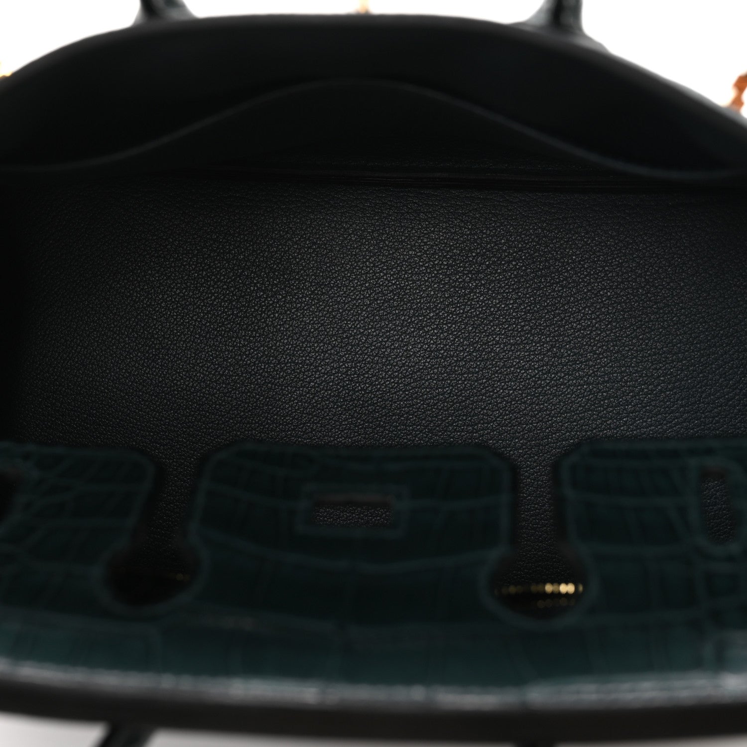 Togo Matte Alligator Birkin Touch 25 Vert Cypress